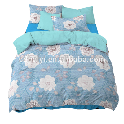 Disperse Printing Wrinkle Fade  Resistant Brushed Bedsheet 100% Polyester Badsheet